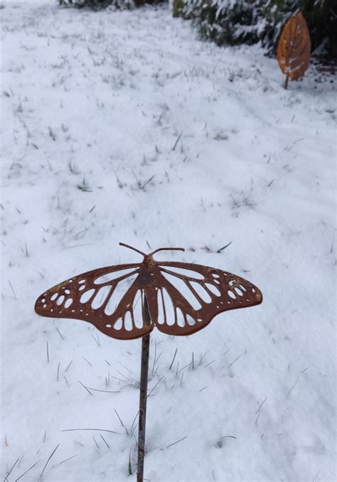 Motyl Ozdoba Ogrodowa Corten Rdzewiona Ozdoby Ogrodowe Rdzewione