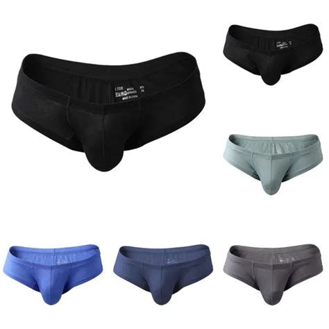Short Bikini Sexy Homme Poche Culotte Boxers Slips En Noir Modal M Xl
