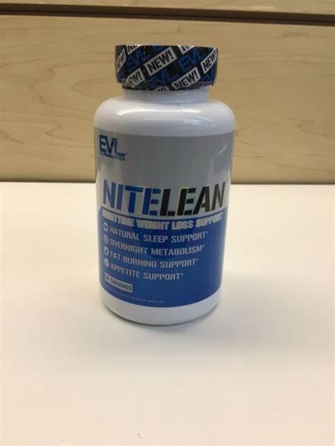 Evlution Nutrition Nitelean Nighttime Weight Loss Support 30 Veggie Capsules For Sale Online Ebay