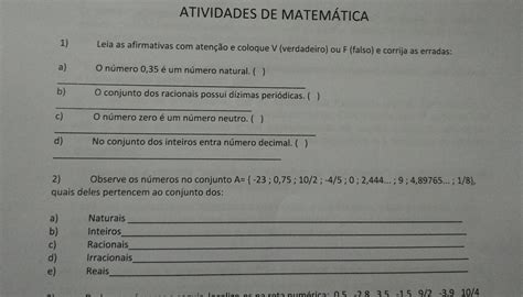 Leia As Afirmativas Aten O E Coloque V Verdadeiro Ou F Falso E