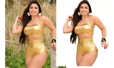 Conjunto Feminino Hot Pants Carnaval Fantasia Metalizado Top Mercadolivre