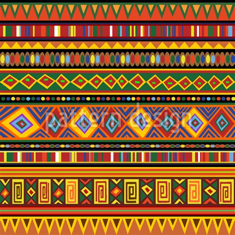 Ethnic Africa Art Seamless Vector Pattern Design