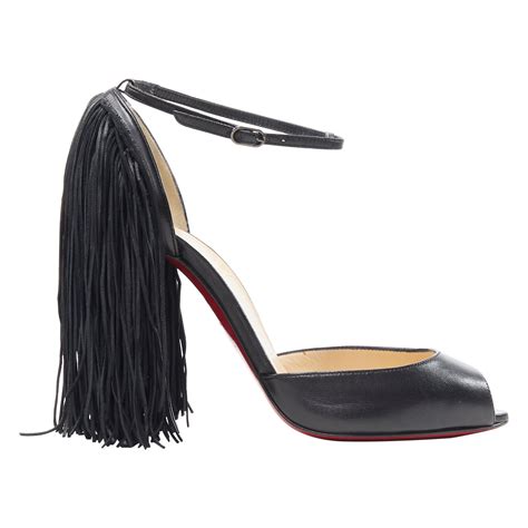 Christian Louboutin Black Patent Leather Heels For Sale at 1stDibs