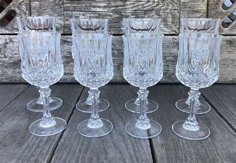 Cristal D Arques Durand Longchamp Crystal Water Goblets And Wine