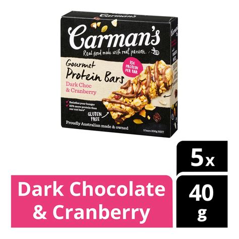 Jual Carman S Gourmet Protein Bars Dark Chocolate Cranberry Yoghurt