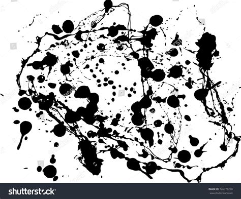 Abstract Black Ink Splash Background Grunge Stock Vector Royalty Free