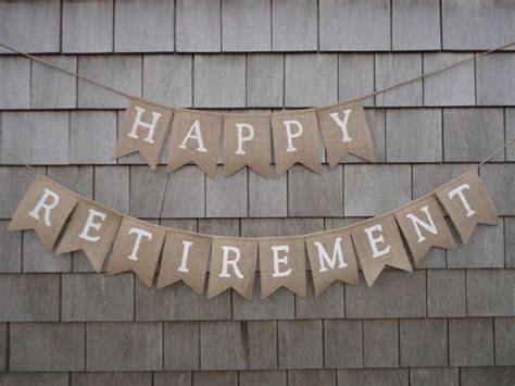 Retirement Party Decor Retirement Banner Retirement Burlap Etsy Retirement Parties Retirement