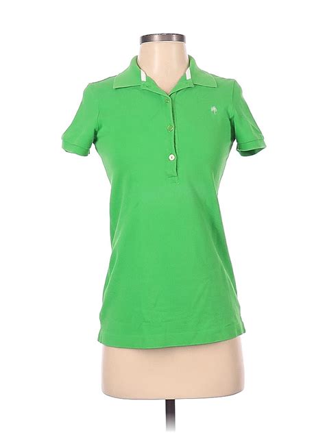 Lilly Pulitzer Solid Green Short Sleeve Polo Size S 66 Off Thredup