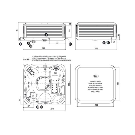 Jacuzzi J355 Minipiscina Spa Per 56 Persone Con Coperta Termica