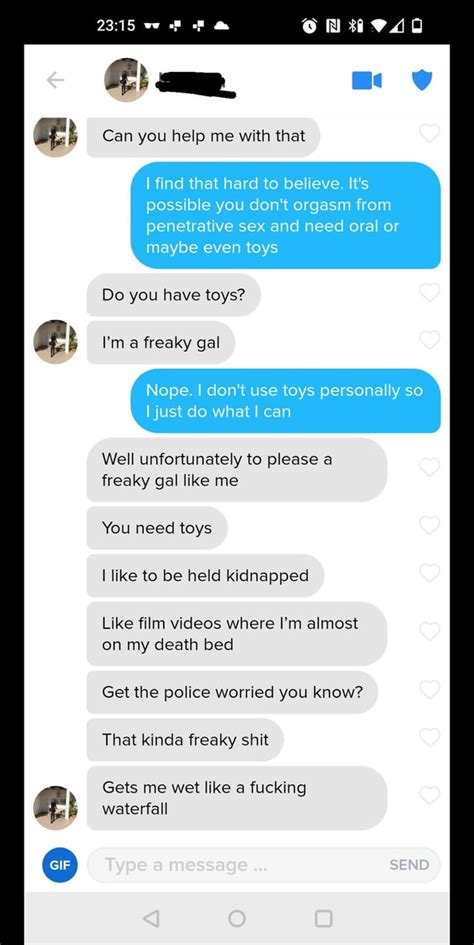 She Claimed To Have Never Had An Orgasm All This Happened Shortly After I Said This App Was