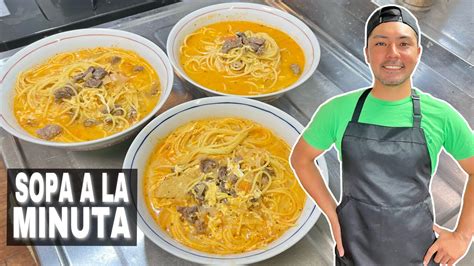 DELICIOSA SOPA A LA MINUTA COMIDA PERUANA YouTube