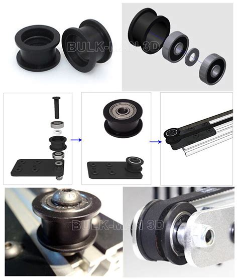 Smooth Idler Pulley Kit With Bearing 625zz Or 625rs Bulk Man 3d