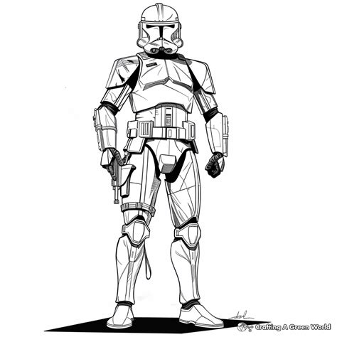 Clone Trooper Coloring Pages Free And Printable