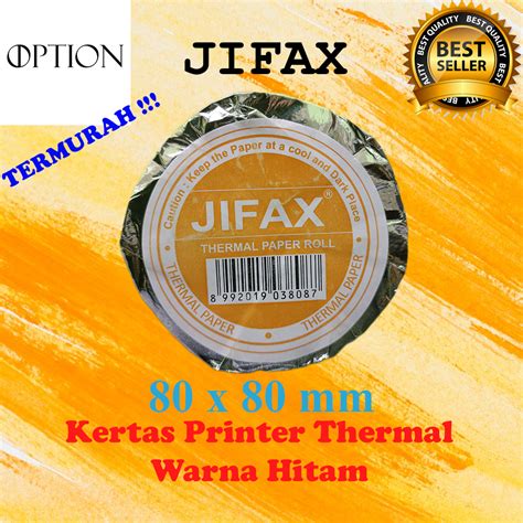 Jual Kertas Printer Thermal 80x80 Mm Jifax 80 X 80 Mm UNICORN 80x80