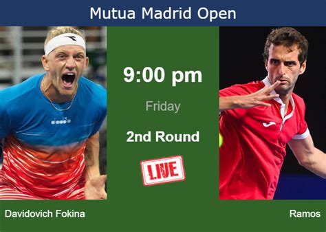 How To Watch Davidovich Fokina Vs Ramos On Live Streaming In Madrid On