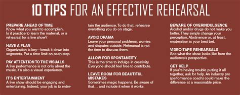 Rehearse... Don't Regret! Make The Most of Your Rehearsal Time - Music ...
