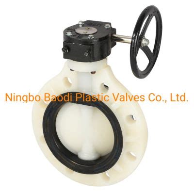 China Upvc Butterfly Valve Pph Cpvc Pvdf Wafer Style Psi