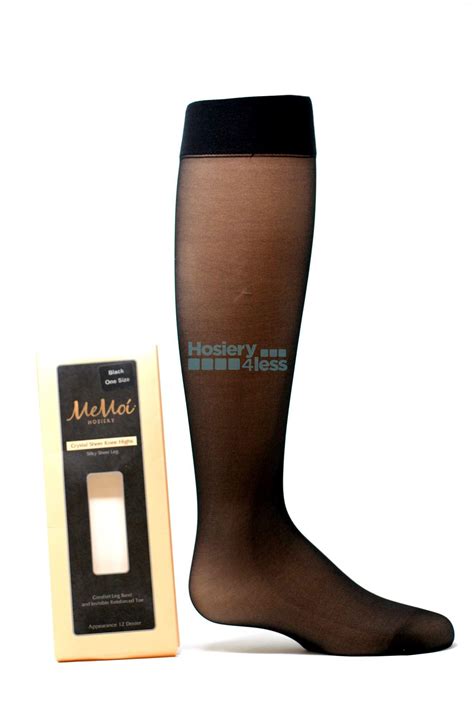 Memoi Silky Sheer Knee High Hosiery4less