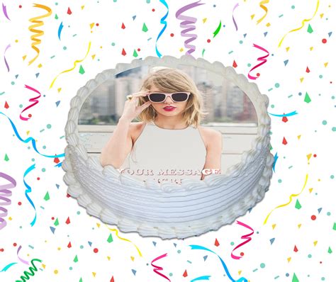 Taylor Swift Edible Image Cake Topper Personalized Birthday Sheet Cust