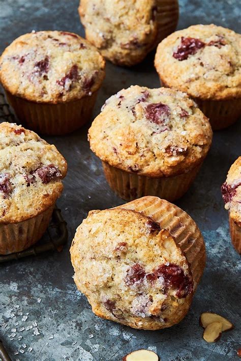 Cherry Almond Muffins Recipe Almond Muffins Cherry Almond Muffins Cherry Muffins