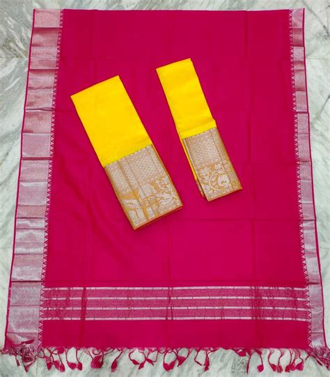 Mangalgiri Exclusive Pattu Kanchi Design Border Langavoni Sets Happy