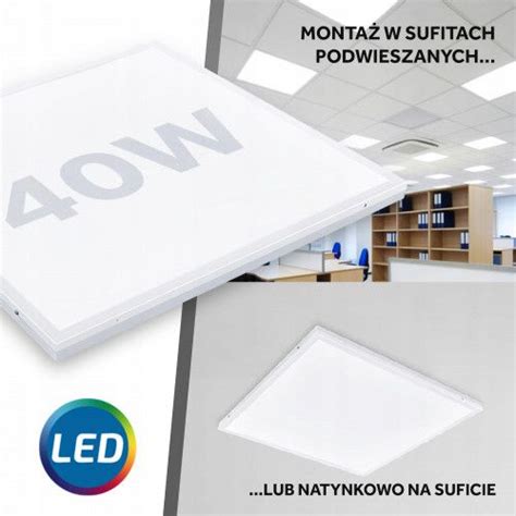 Panel Led W Kaseton Lampa Plafon X X Mm Arena Pl