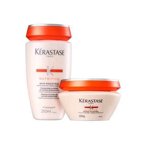 Kit Kérastase Nutritive Magistral Shampoo 250ml Máscara Magistral