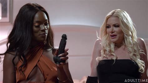 Horny Ana Foxxx Uses A Big Black Dildo On Serene Siren S Wet Snatch Photos