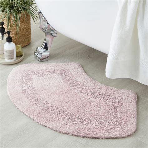 Super Soft Reversible Curved Bath Mat Dunelm