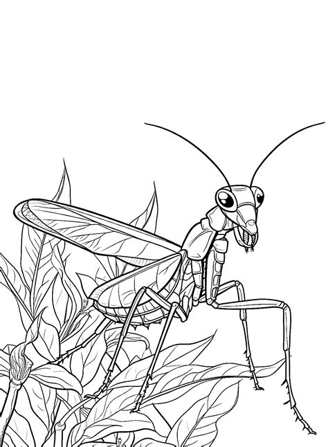 20 Praying mantis Coloring Pages - ColoringPagesOnly.com