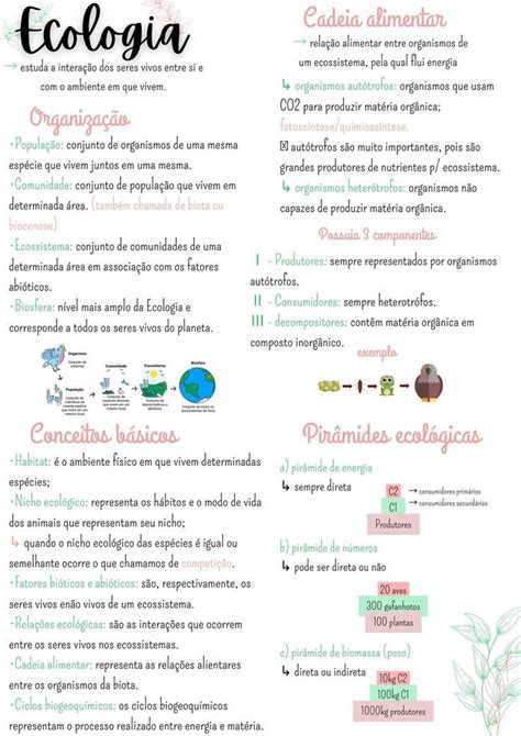 Ecologia Resumo Ecologia resumo Resumos enem Frases para redação