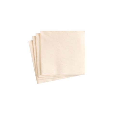 Caspari Paper Linen Cocktail Napkins Ivory Berings