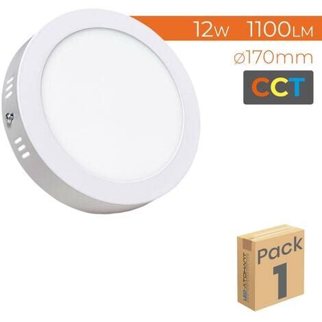 Plafonnier LED Surface Rond 170mm CCT 12W 1100LM Lot De 1 U CCT