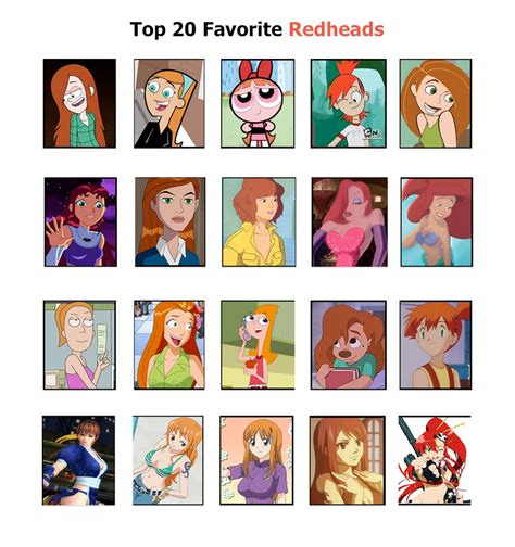 My Top 20 Redhead Girls By Wg2020tv On Deviantart