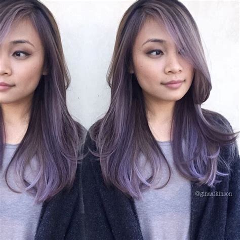 Beautiful Ash Purple Hair Color By Gina Atkinson Purple Hair Ashy Purple Hair Ombre Hair Blonde