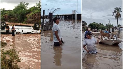 Lluvias Dejan Caos En Sonora Carreteras Destrozadas Inundaciones Y