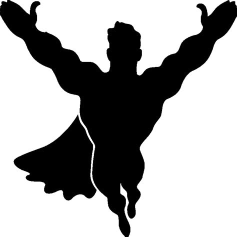 Superhero Clip Art Vector Graphics Silhouette Superman Silhouette Png