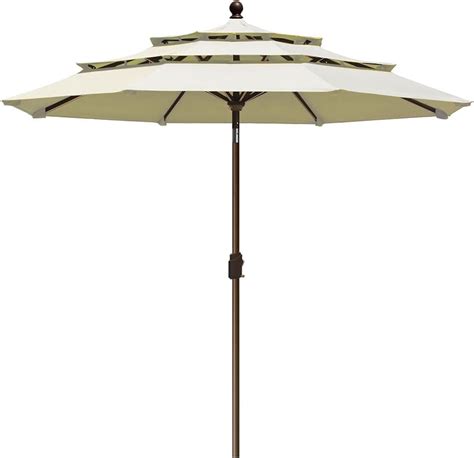 Amazon Eliteshade Usa Sunumbrella Ft Tiers Market Umbrella