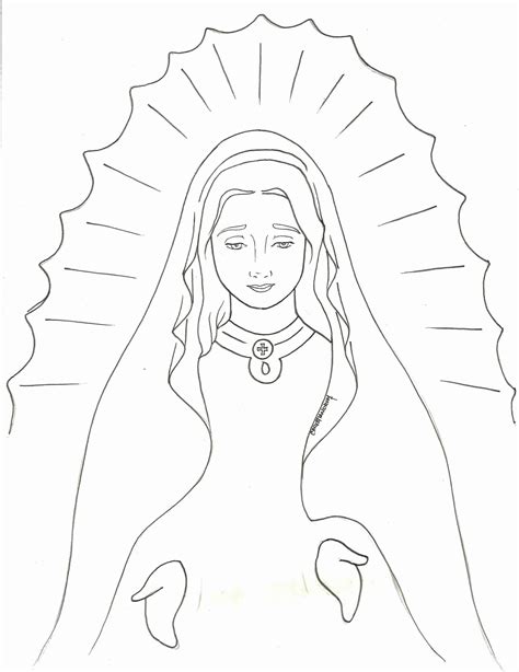 How To Draw Mary Virgin Mary Step By Step Drawing Guide By Dawn Artofit