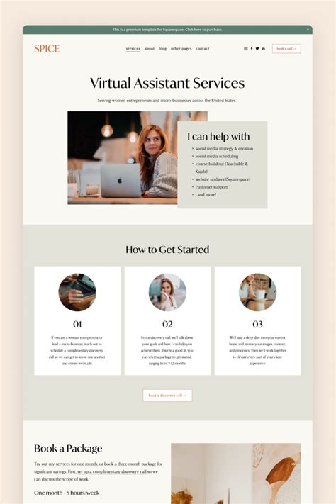 20 Best Squarespace Templates For Virtual Assistants Applet Studio