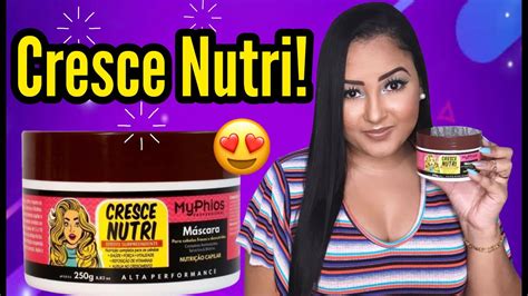 MÁSCARA CRESCE NUTRI MYPHIOS PROFESSIONAL YouTube