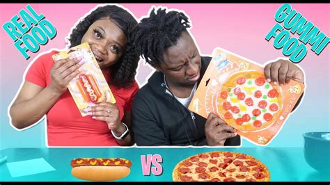 Gummi Food Vs Real Food Challenge Youtube