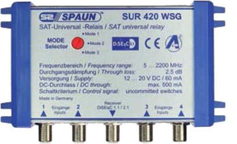 Spaun SUR 420 WSG Antennen Relais EURONICS