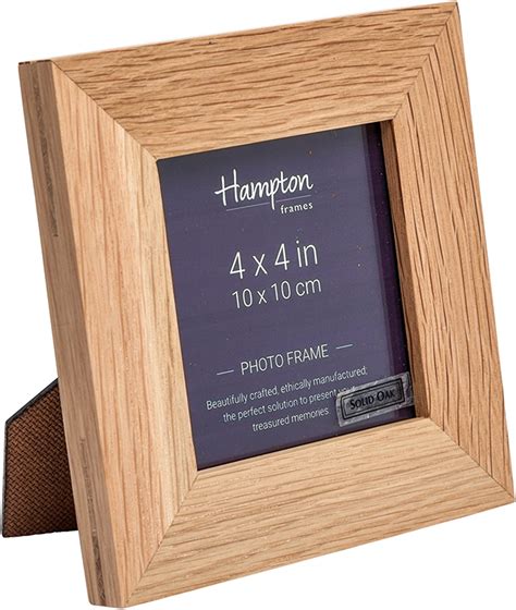 New England Solid Oak Photo Frame 4x4in