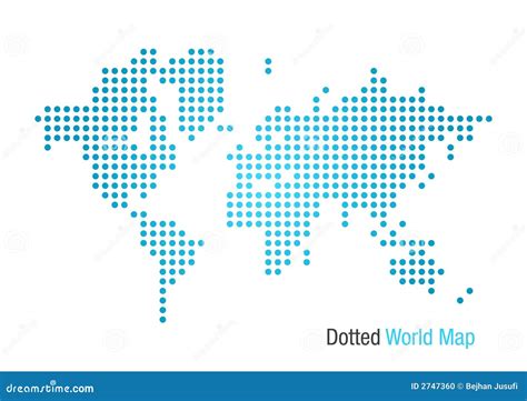 Dotted World Map Stock Vector Illustration Of Global 2747360