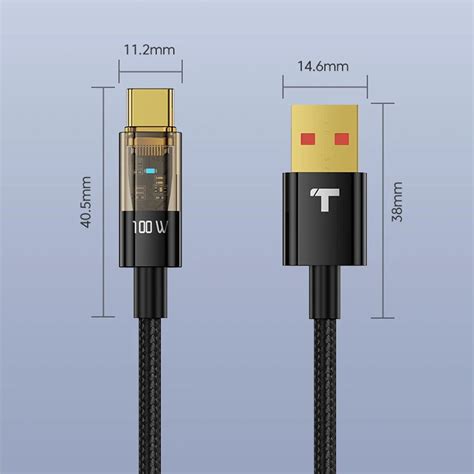 Toocki Kabel Data Usb Type C Fast Charging Braided A W M Txct