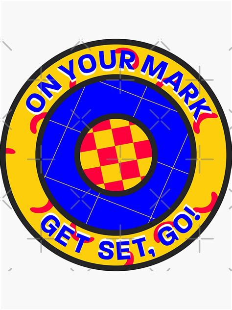 On Your Mark Get Set Go Badge Design Double Dare Nickelodeon