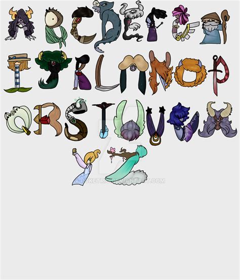 Character Alphabet by Poketrio on DeviantArt