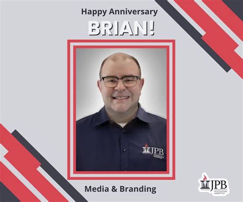 Jpb Professional Marketing On Linkedin Happy Anniversary Brian Brian