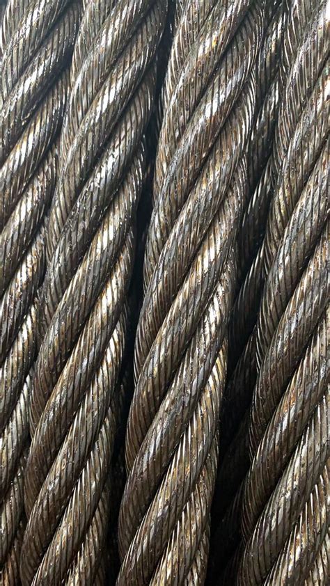 Compacted Ungalvanized Steel Wire Rope 4vx48s 5fc For Hanging Oil Rope China Wire And